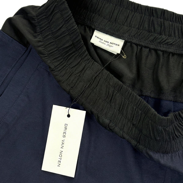 Two Tone Panelled Shorts – Black / Navy