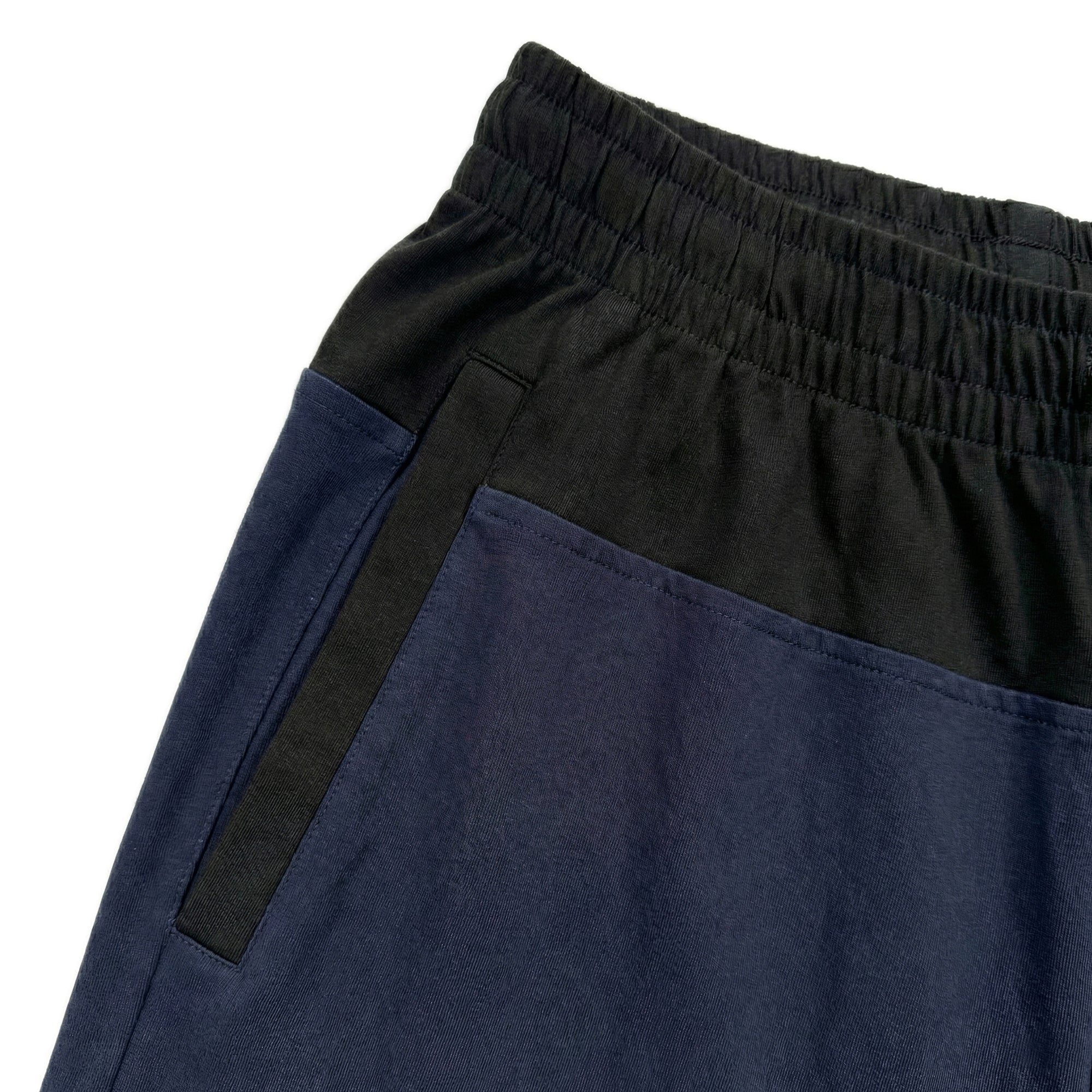 Two Tone Panelled Shorts – Black / Navy