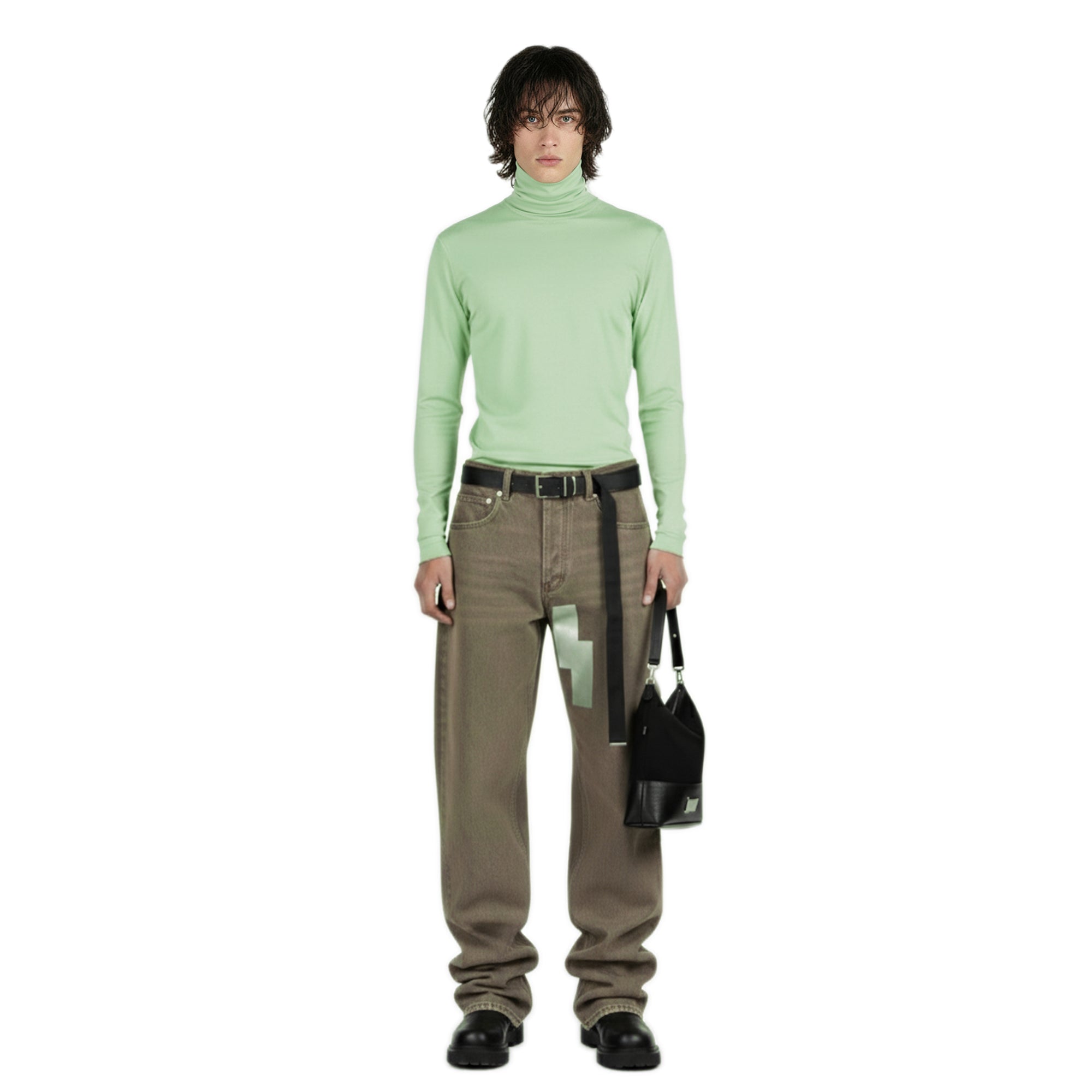 Heyze Stretch Turtle Neck Top – Mint