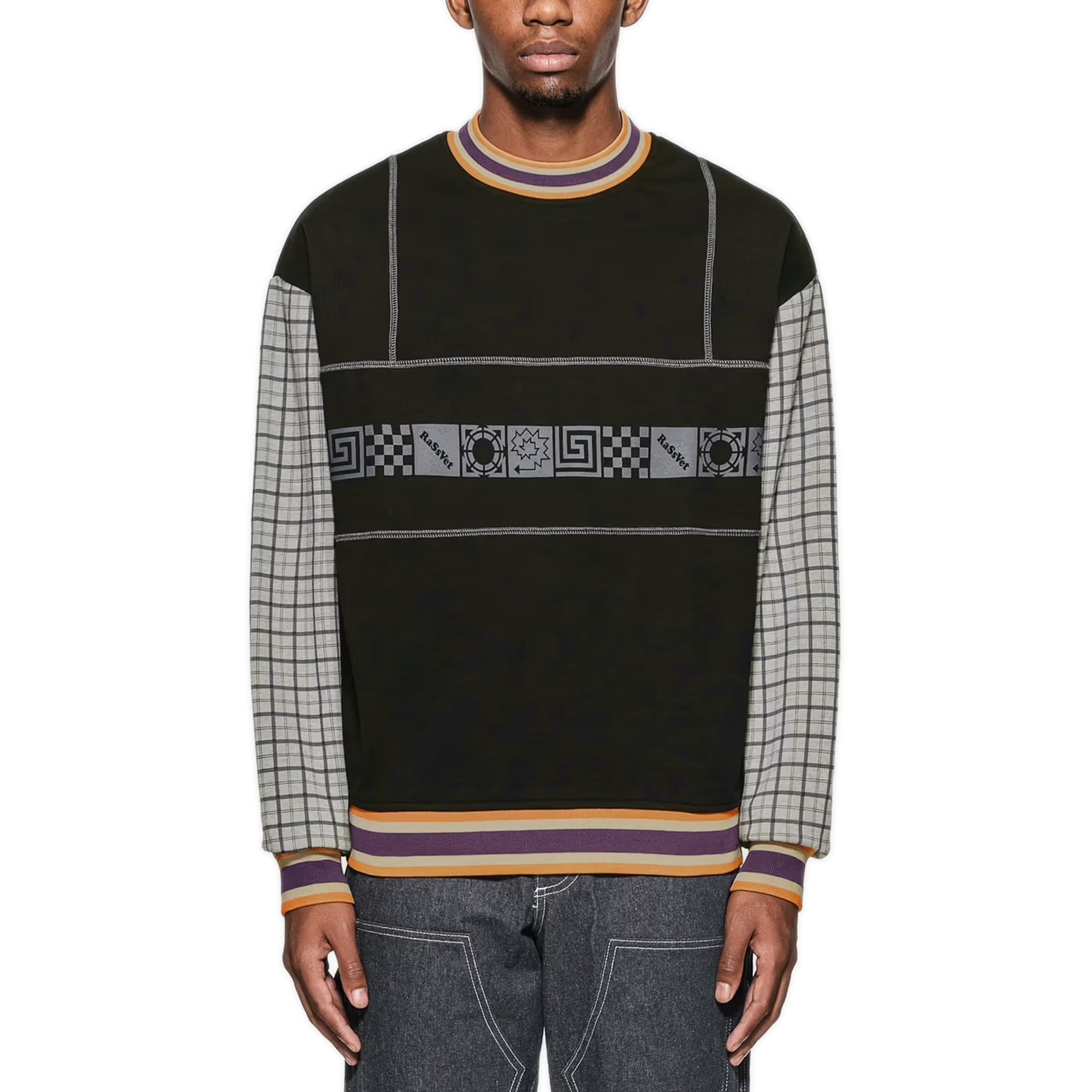 Graphic Print Sweatshirt – Black