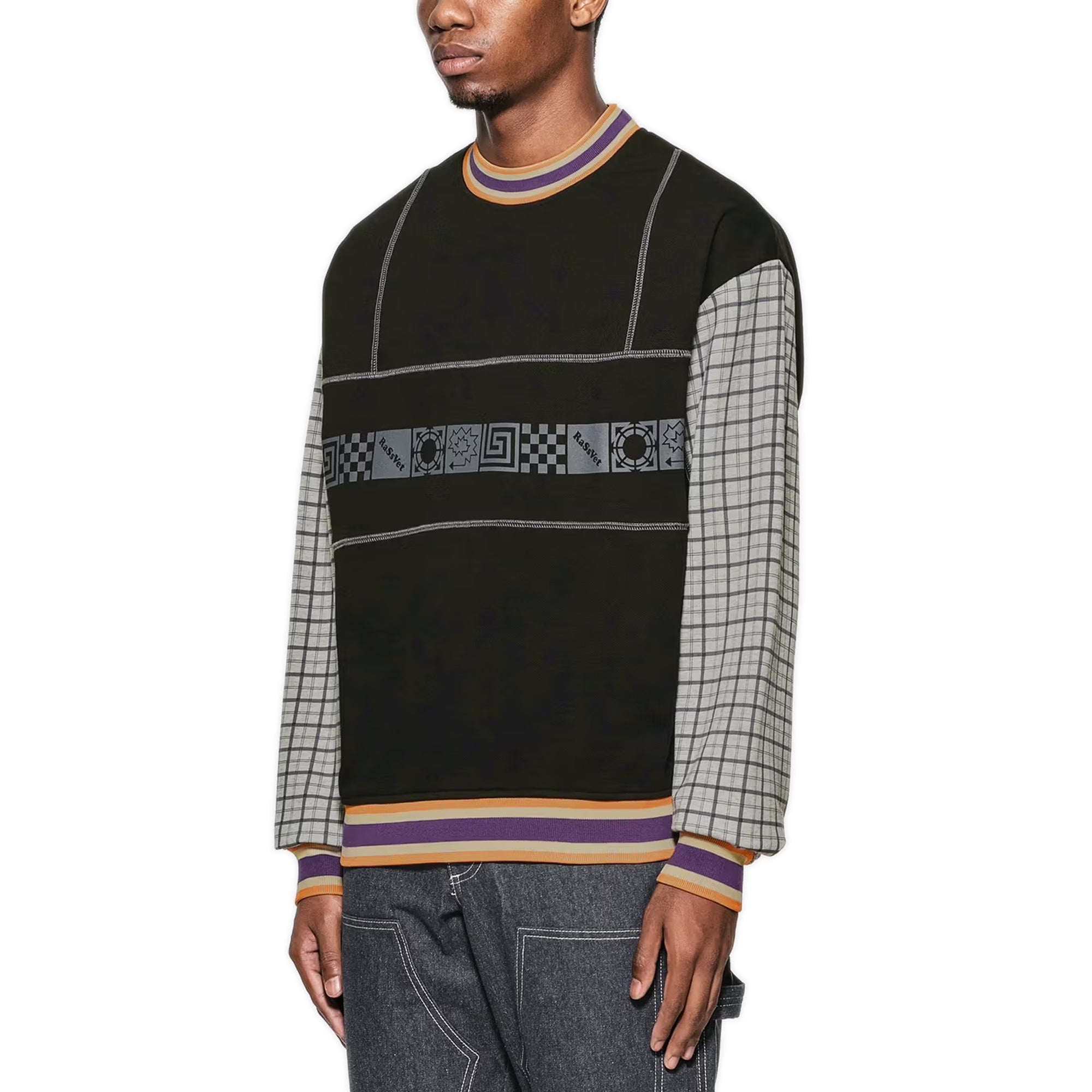 Graphic Print Sweatshirt – Black