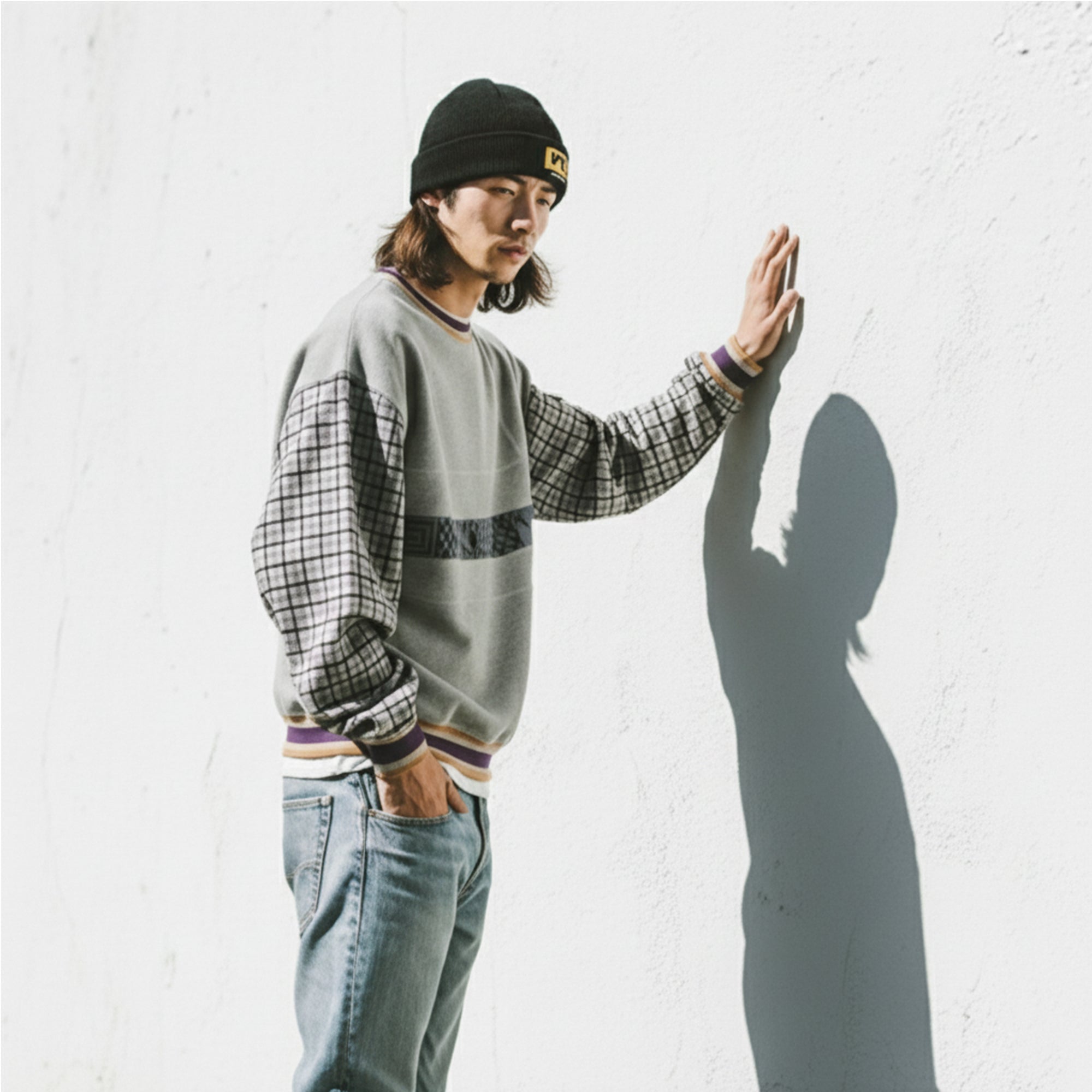 Graphic Print Sweatshirt – Grey