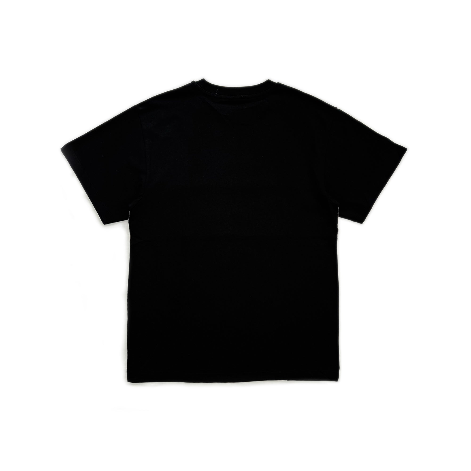 Check Panel T-Shirt – Black