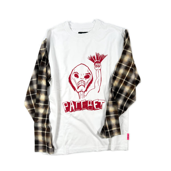 Hybrid Check Sleeve Sweatshirt