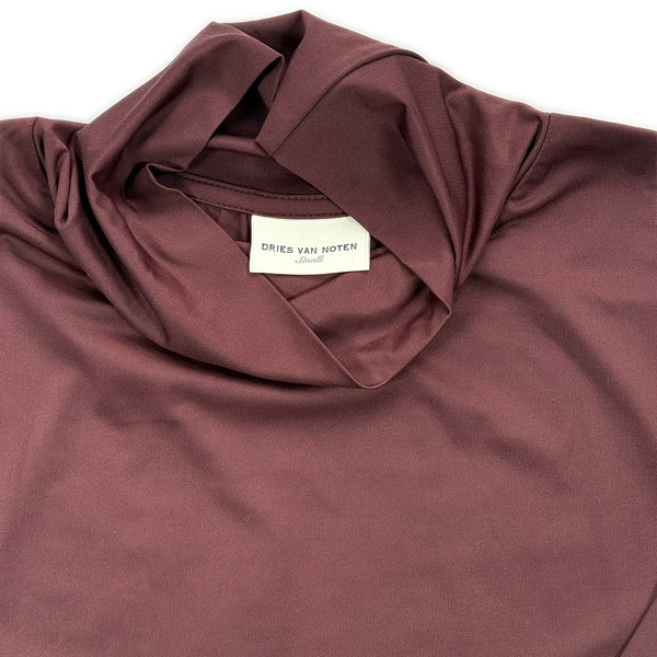 Heyze Stretch Turtle Neck Top – Aubergine