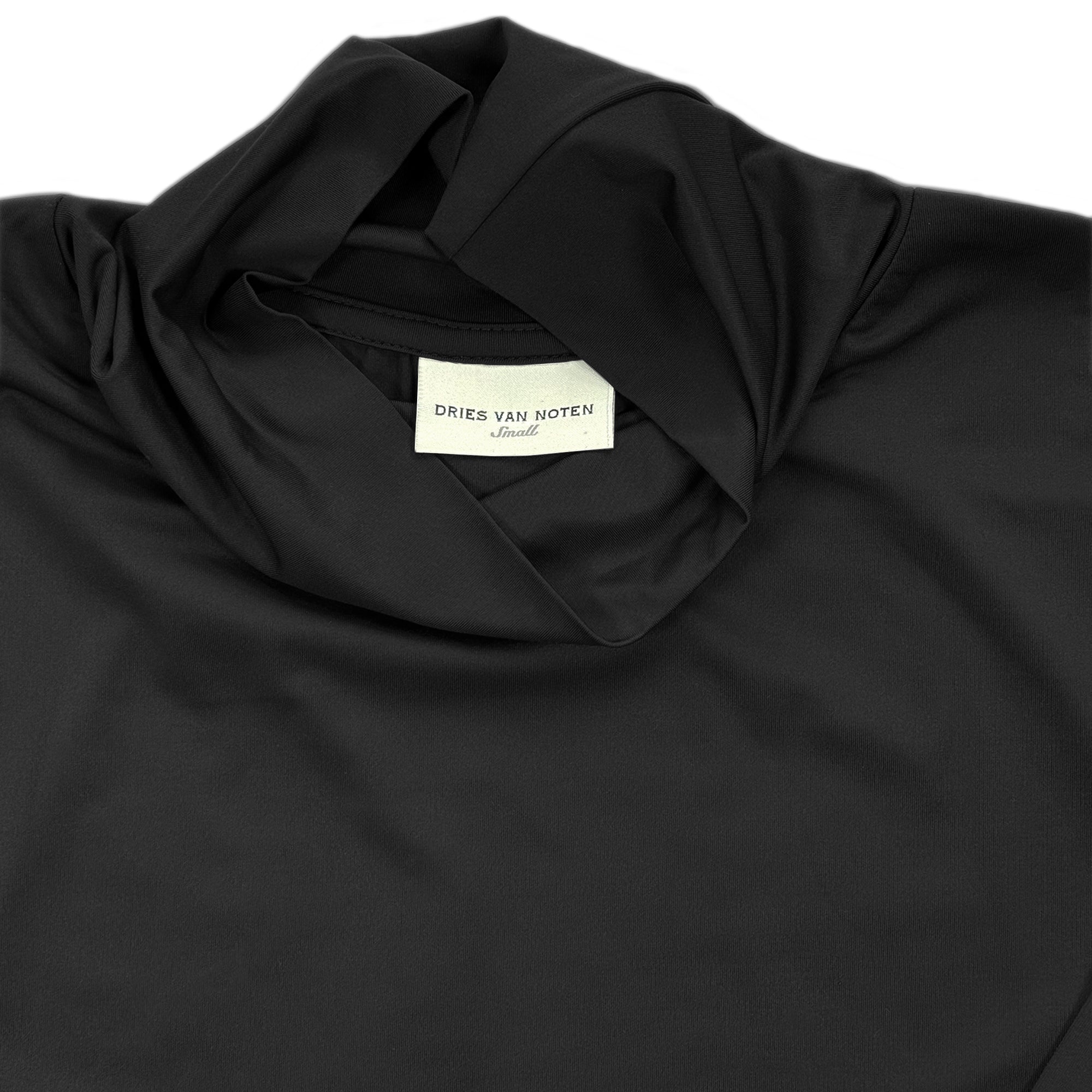 Heyze Stretch Turtle Neck Top – Black