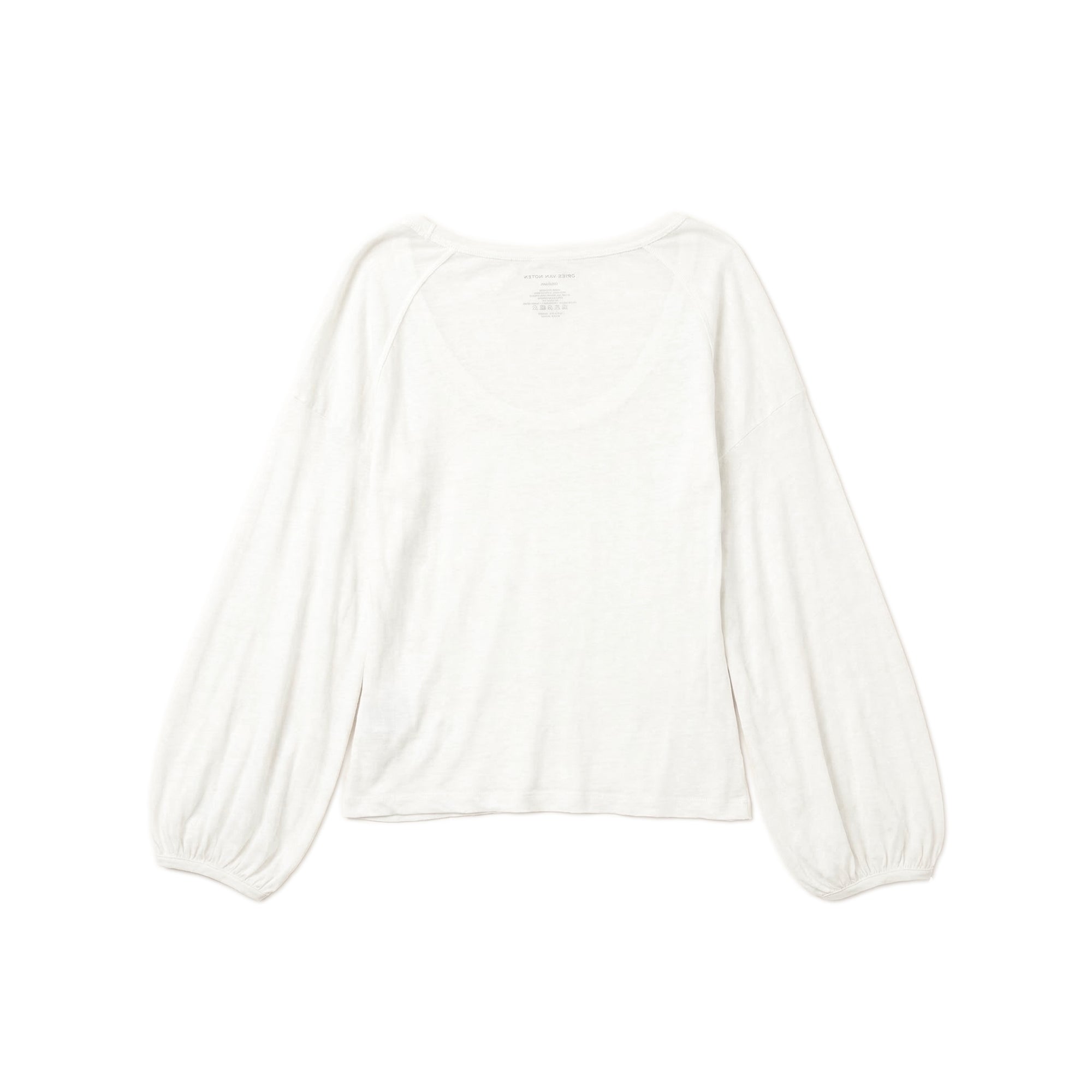 Ultra-fine Bell Sleeve Top – White