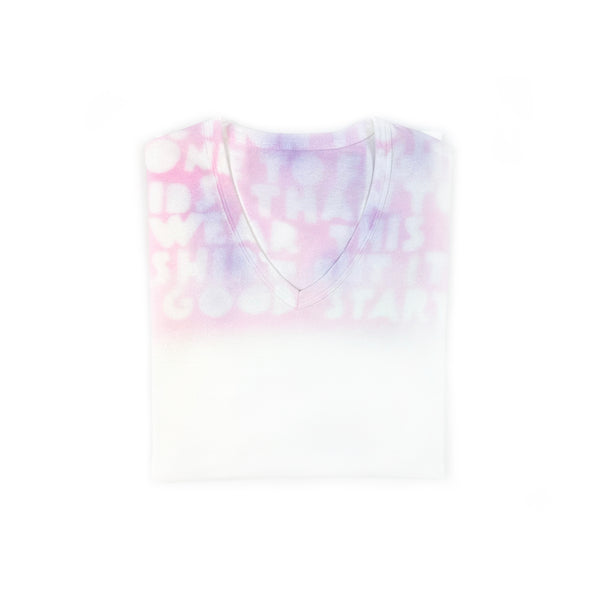 AIDS Charity T-shirt – White/Pink