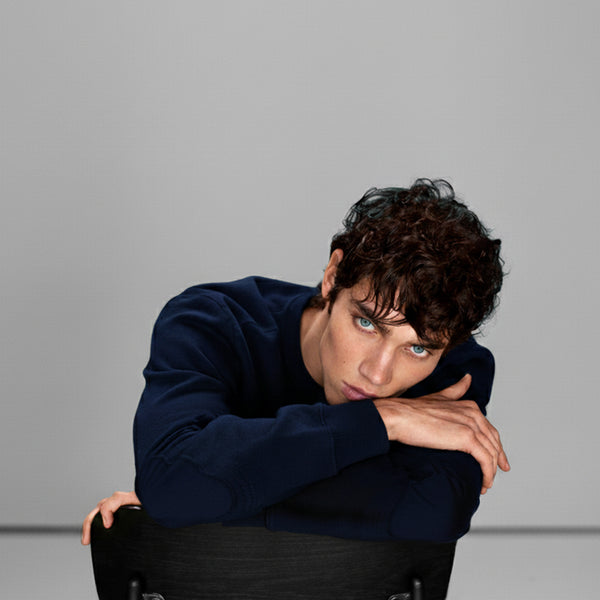 Elbow Patch Sweatshirt - Ink Blue