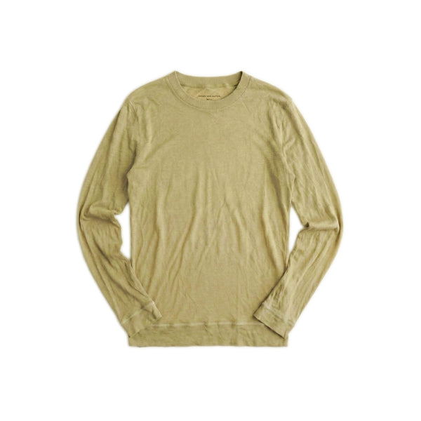 Ultra-fine Organic Cotton Long Sleeve – Washed Citron