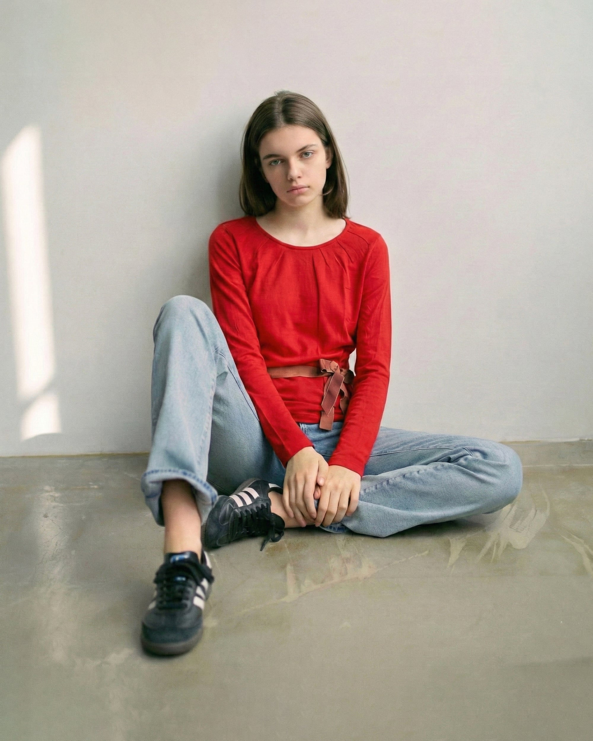 Ribbon Tie top – Red