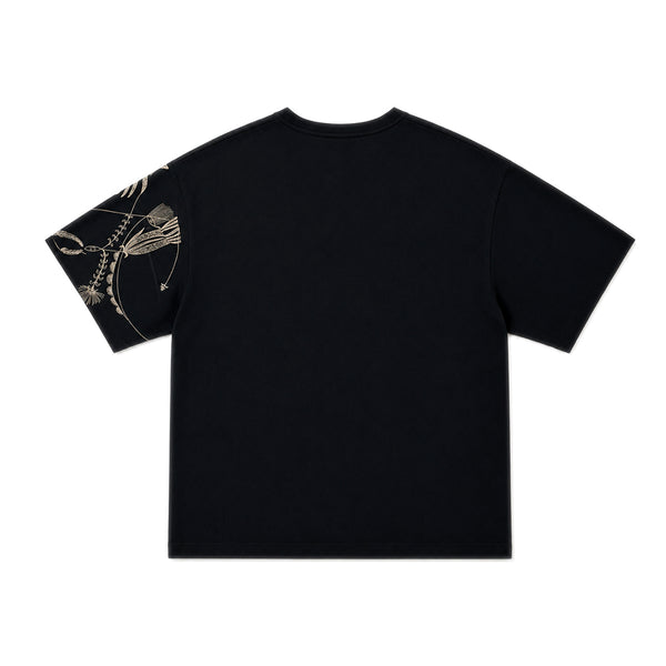 Embroidered Oversized T-shirt Black
