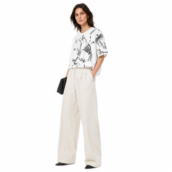 Embroidered Oversized T-shirt White