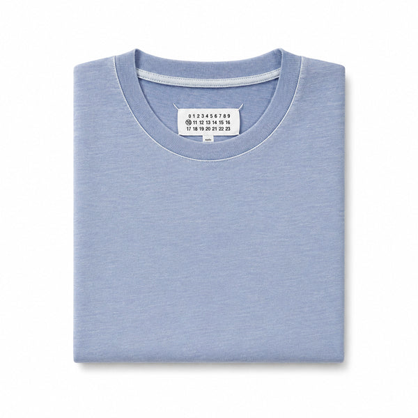 Line 10  T-shirt - Enzyme Washed Blue