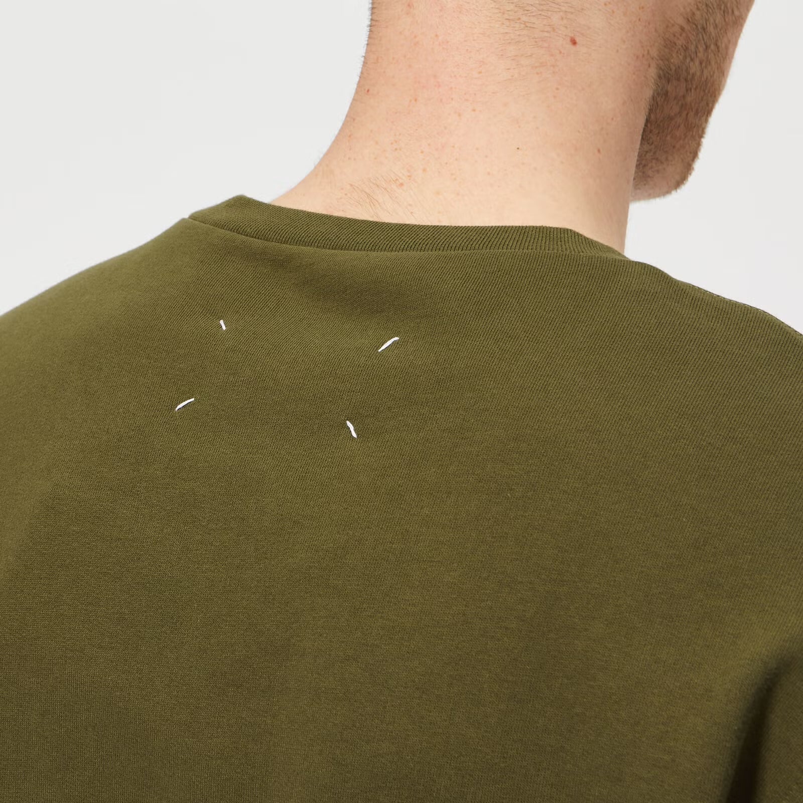 Elbow Patch Sweatshirt - Olive