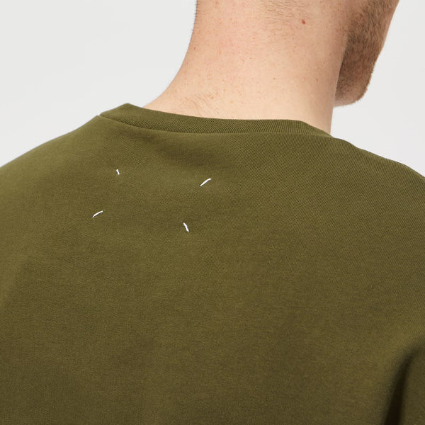 Elbow Patch Sweatshirt - Olive