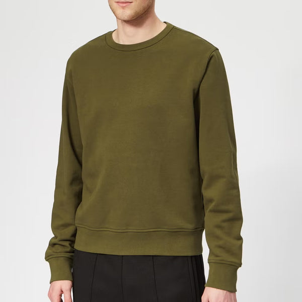 Elbow Patch Sweatshirt - Olive