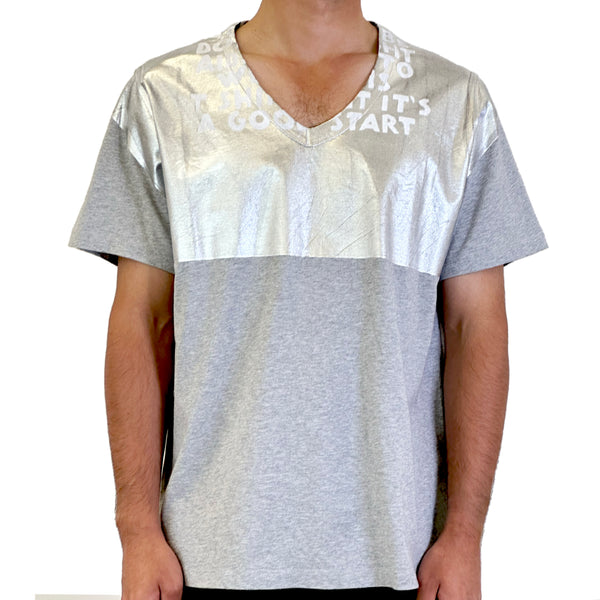AIDS Charity T-shirt – Grey/Silver