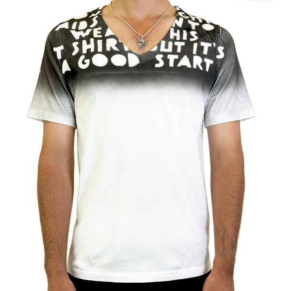 AIDS Charity T-shirt – White/Black