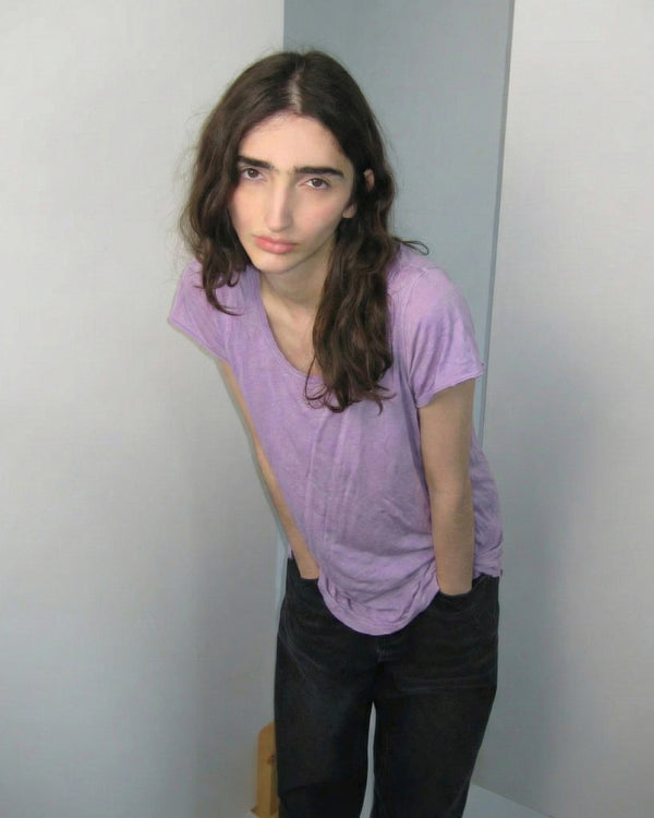 Ultra-fine organic T-shirt – Lilac