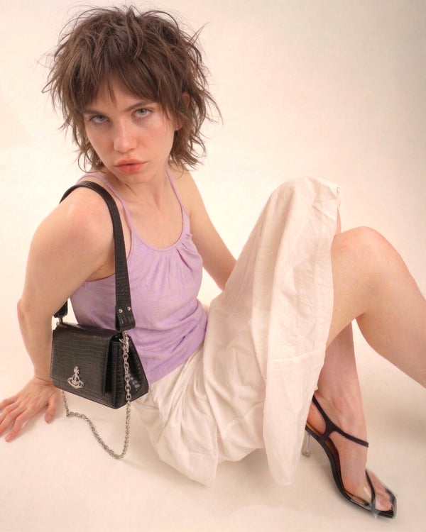 Fine Cotton Singlet - Lilac