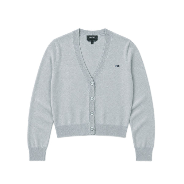 Josephine Cardigan – Heathered Blue